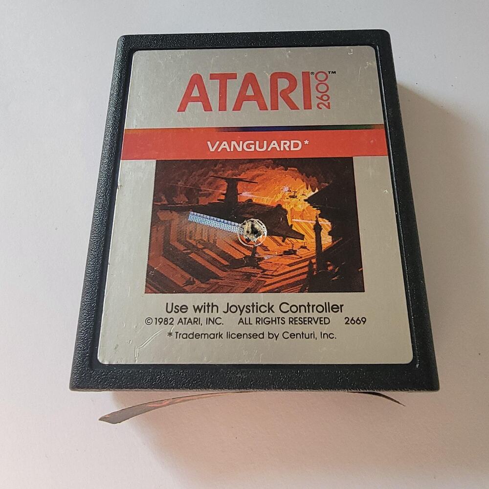Vanguard Atari 2600 Game Cartridge Only 1982 Shooter Atari Retro NTSC-U/C
